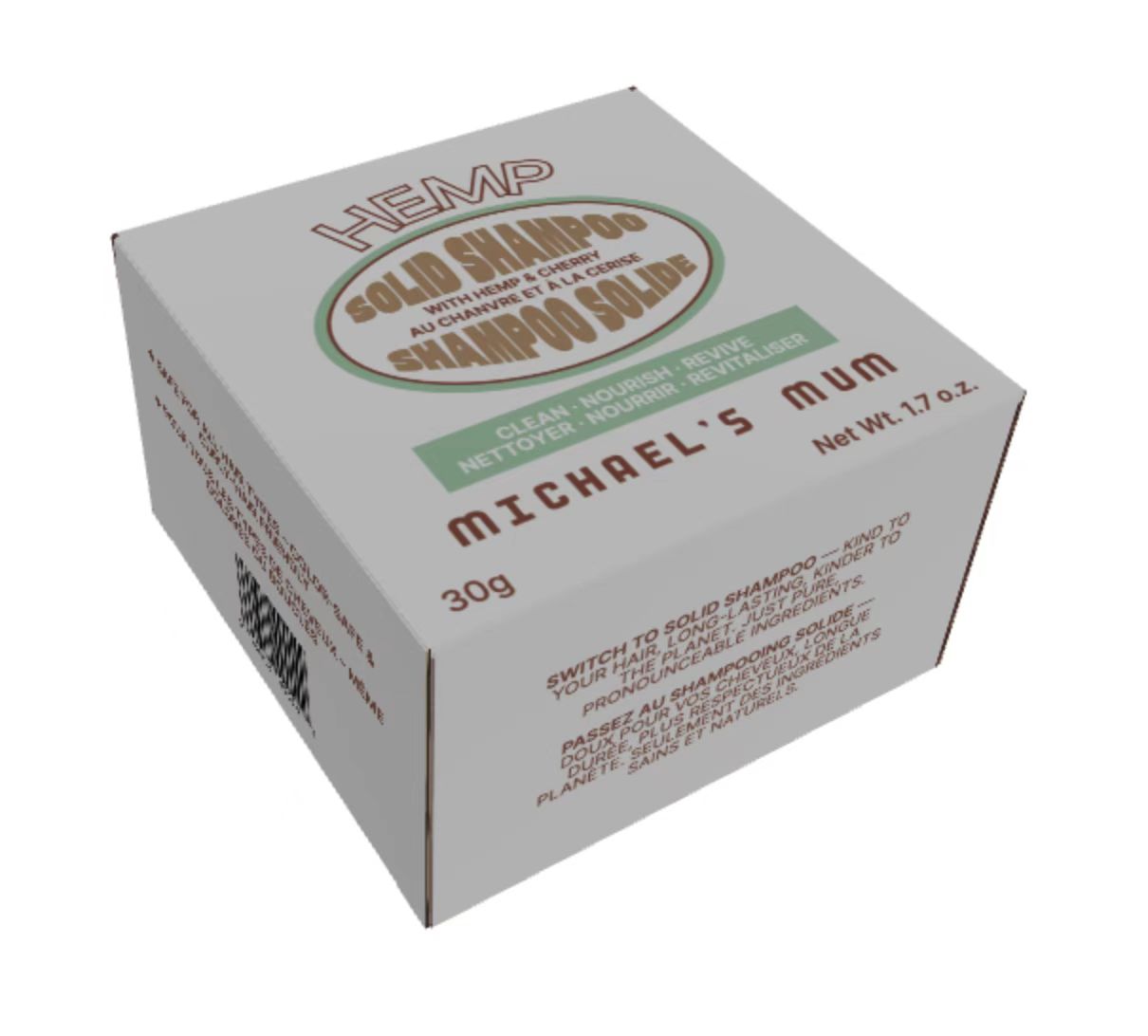 Hemp & Cherry Solid Shampoo Bar