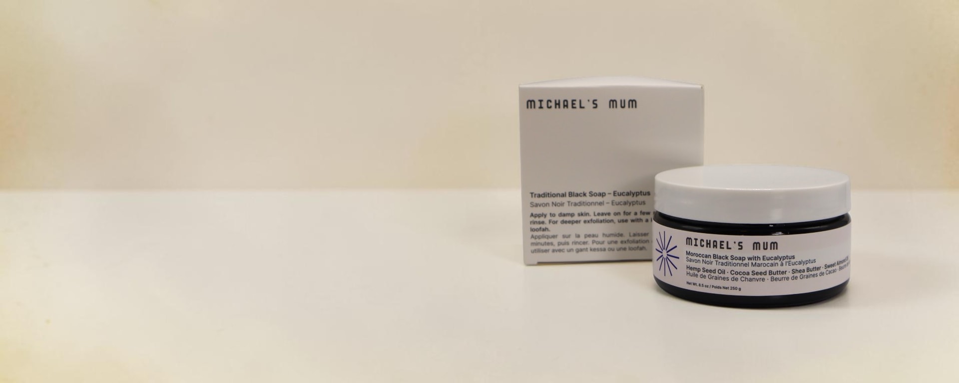 Michael's Mum Eucalyptus Moroccan Black Soap